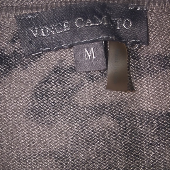 Vince Camuto Womens Blk & Gray LS Sweater Medium - Picture 2 of 7